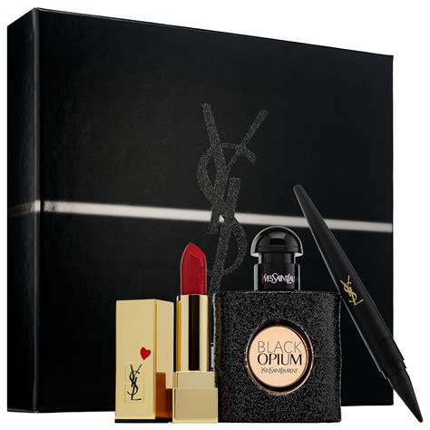 black opium yves saint laurent gift set|black opium 50ml gift set.